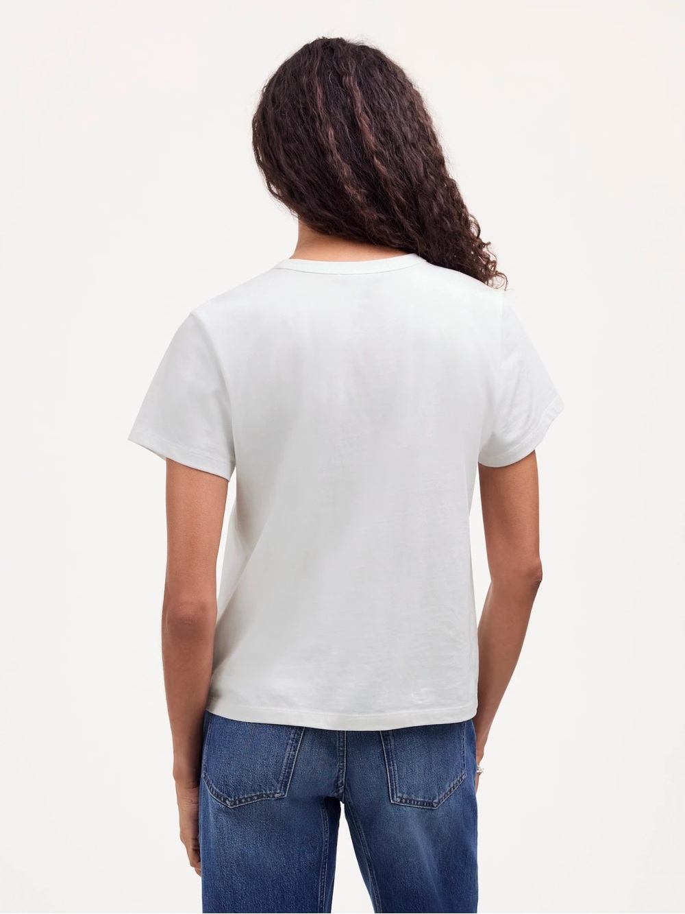 Madewell The Perfect Crewneck Tee in Allday Jersey XXL - Picture 4 of 9